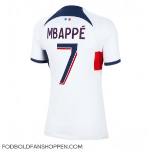 Paris Saint-Germain Kylian Mbappe #7 Udebanetrøje Dame 2023-24 Kortærmet